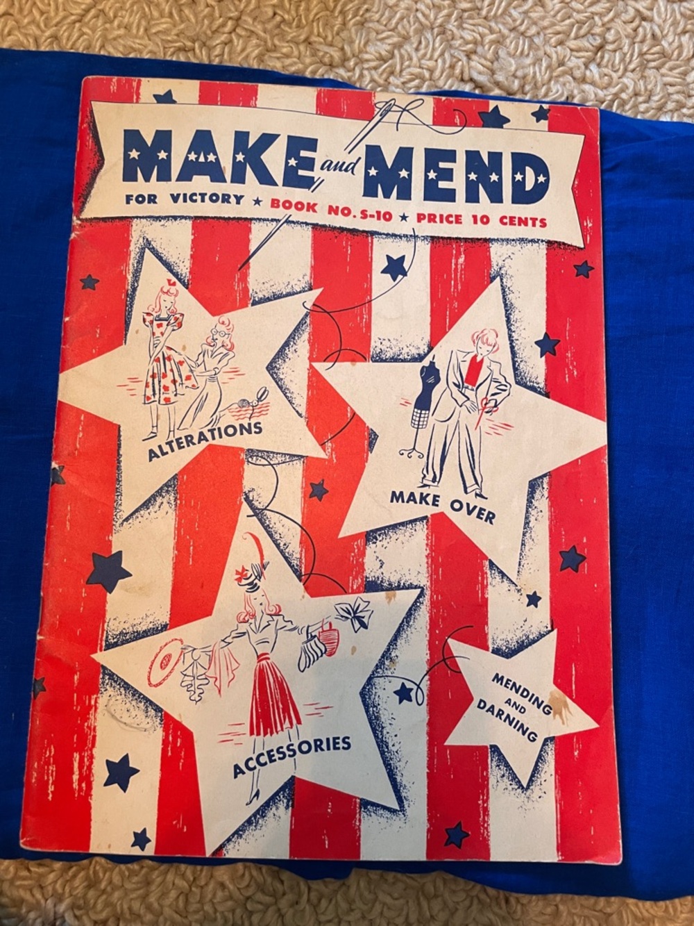 Vintage 1942 Make and Mend for Victory sewing magazine